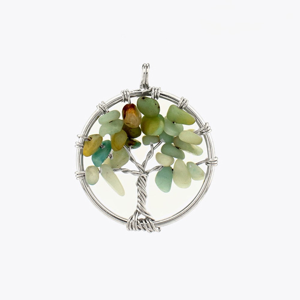 Amazonite Tree of Life Necklace