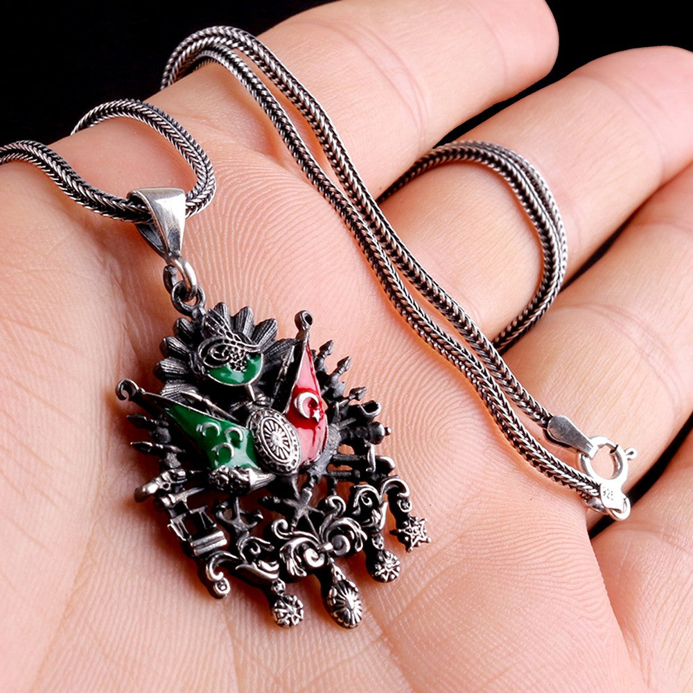 Ottoman Arma 925 Sterling Silver Men's Necklace