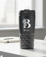 Coupe de thermos noires de lettre monogramme