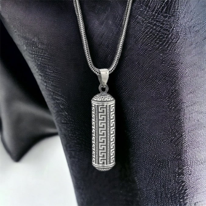 man Tugra Muska Anhänger mit Kette 925er Sterling Silber