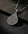 925 Sterling Silver Men's Necklace with Esmaül Hüsna and Seal of Hz. Süleyman