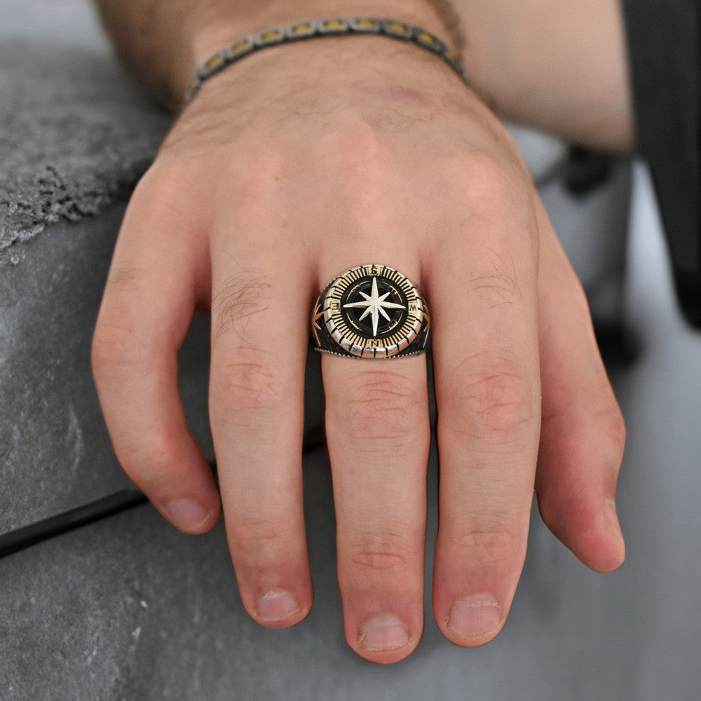 Compass 925 Sterling Silver Ring