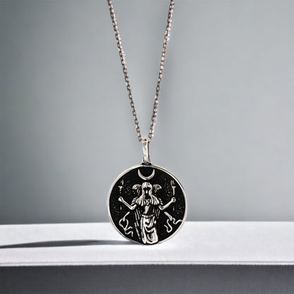 Collier de la lune en argent