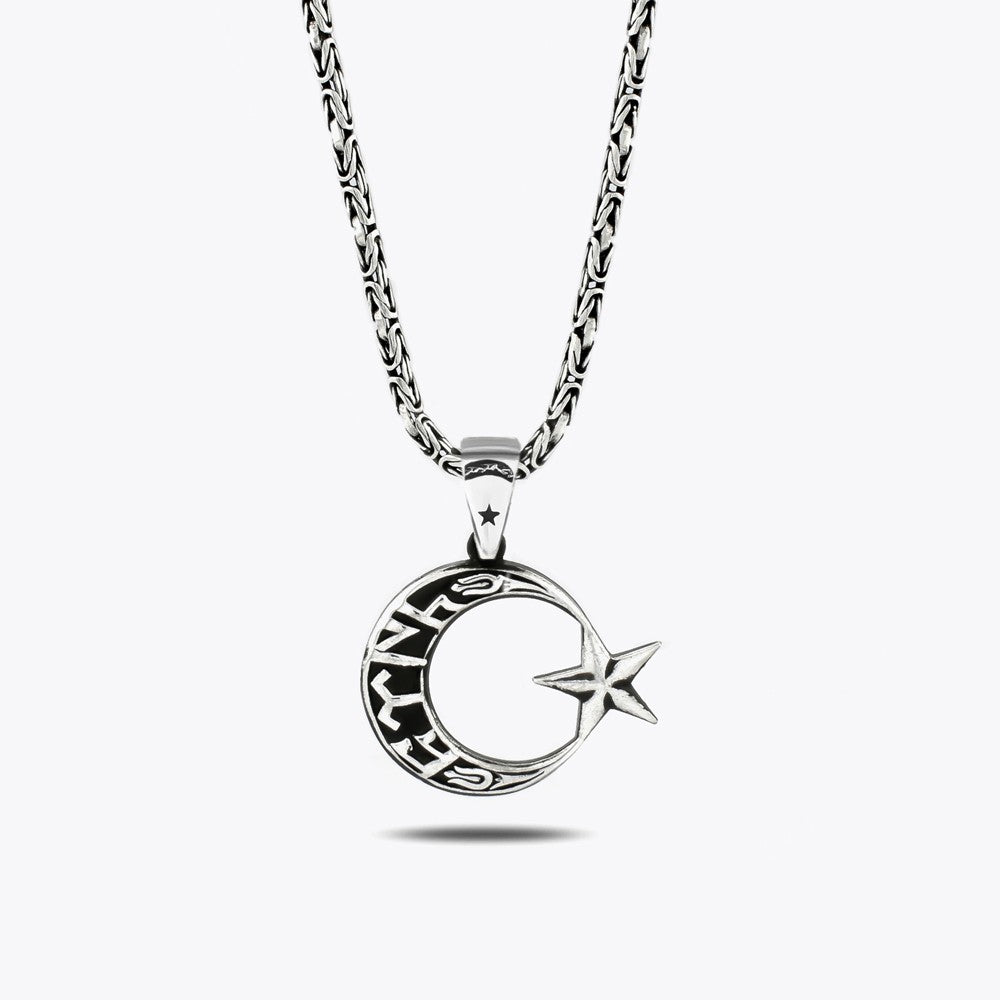 Moon Star King Chain in 925 Sterling Silver