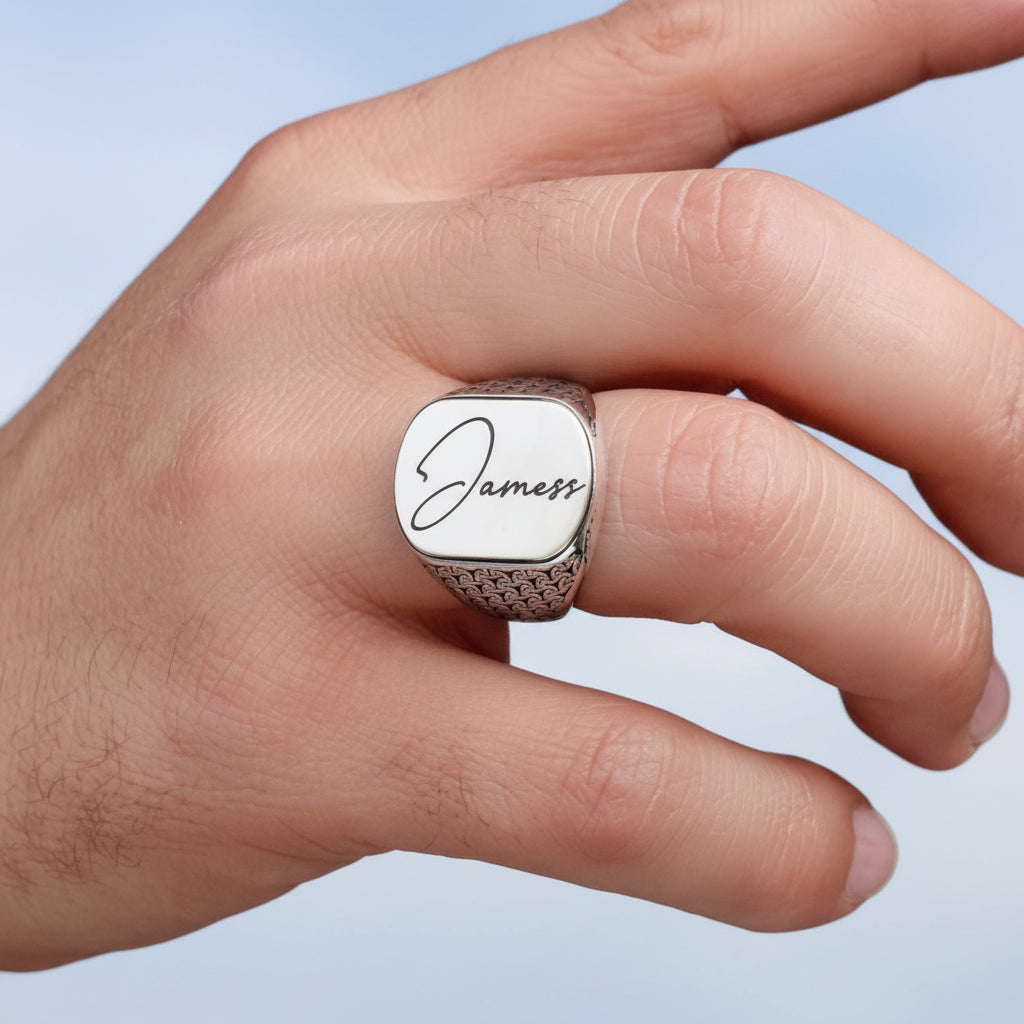 925 Ayar Gümüş isimli Erkek Yüzük -1