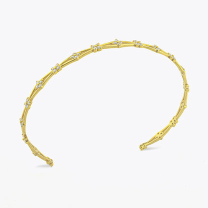 Zirkon Taşlı Su Yolu Gümüş Bileklik