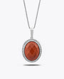Red Jasper Doğal Taş Kolye
