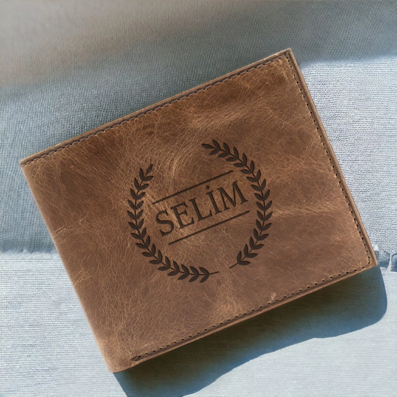 Personalized Leather Wallet