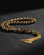 Zircon Stone Black Mine embroidered 925 sterling silver rosary