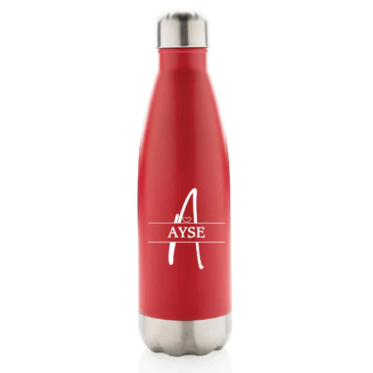 500 ml Personalized Named RVS Letter Monogram Beverage Bottle