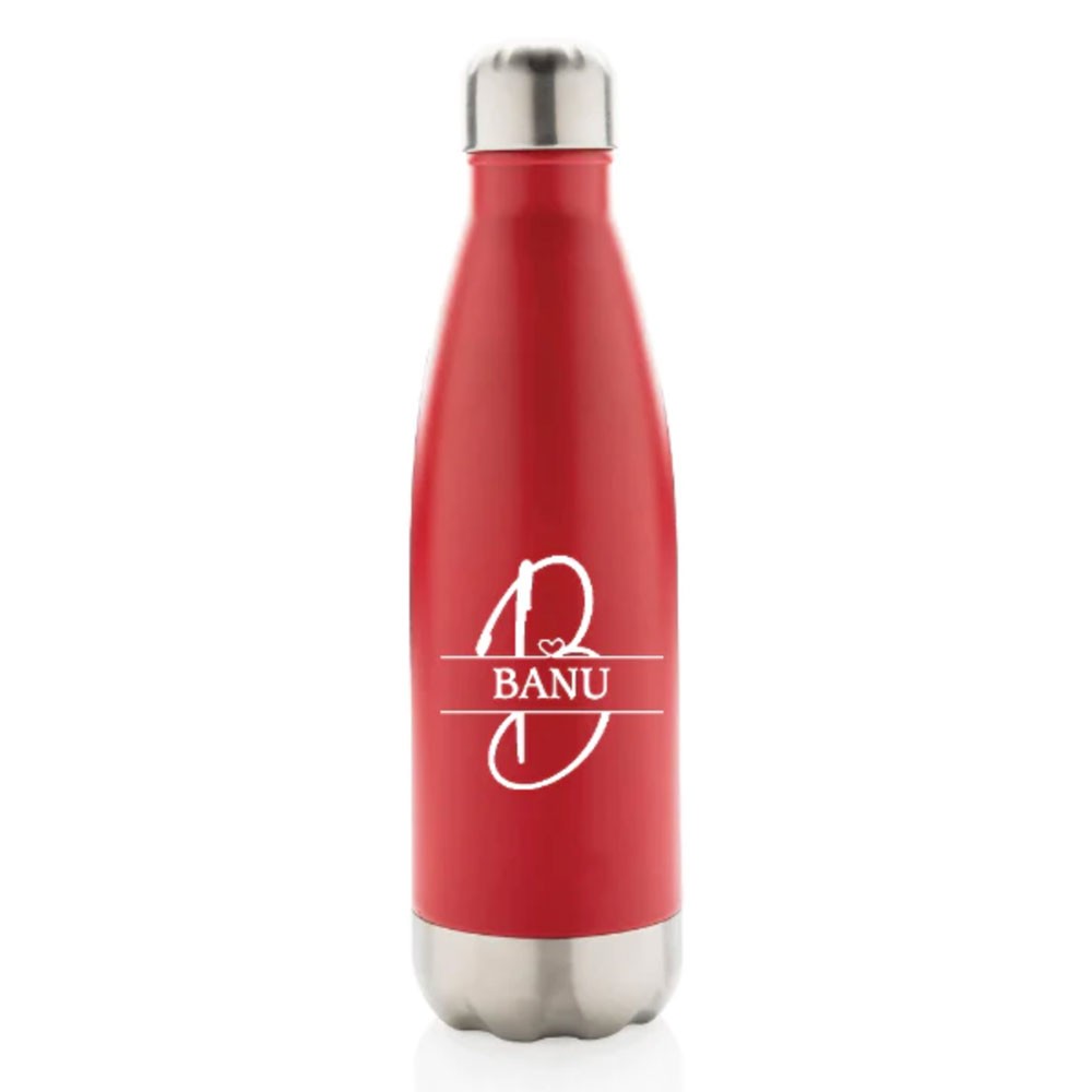 500 ml Personalized Named RVS Letter Monogram Beverage Bottle