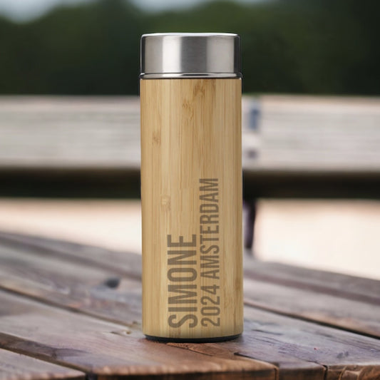 Personalized Bamboo 360ML Thermos