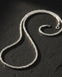 925 Sterling Silver Square White Necklace Chain
