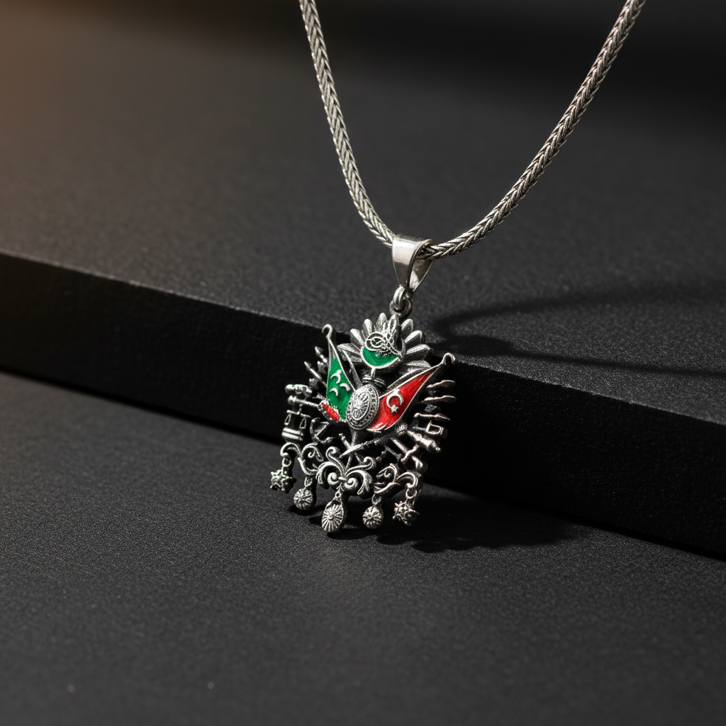Ottoman Arma 925 Sterling Silver Men's Necklace