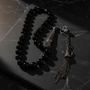 Black Fire Amber 925 Setting Imame and Puskullu Tesbih