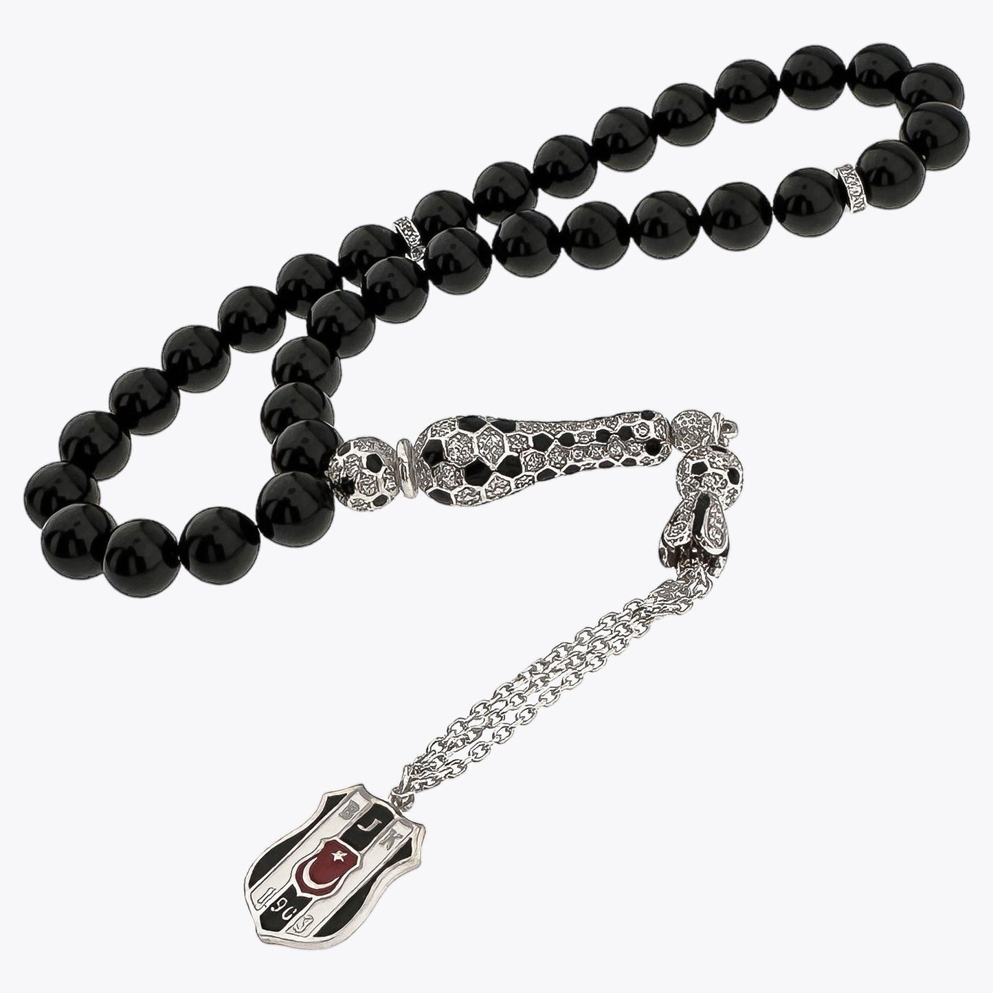 Black Fire Amber Besiktas Prayer Beads