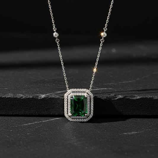 Silber Halskette mit Anhänger