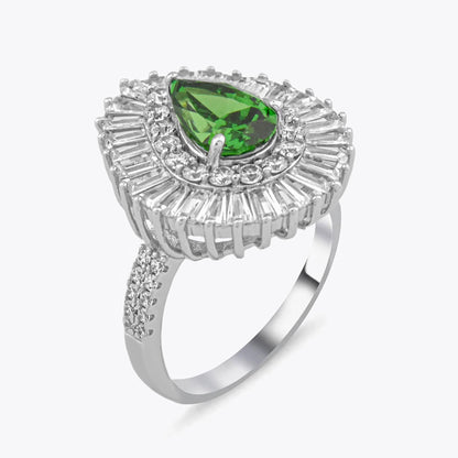 Ensemble de bijoux de zircon et de baguette en pierre de baguette spéciale