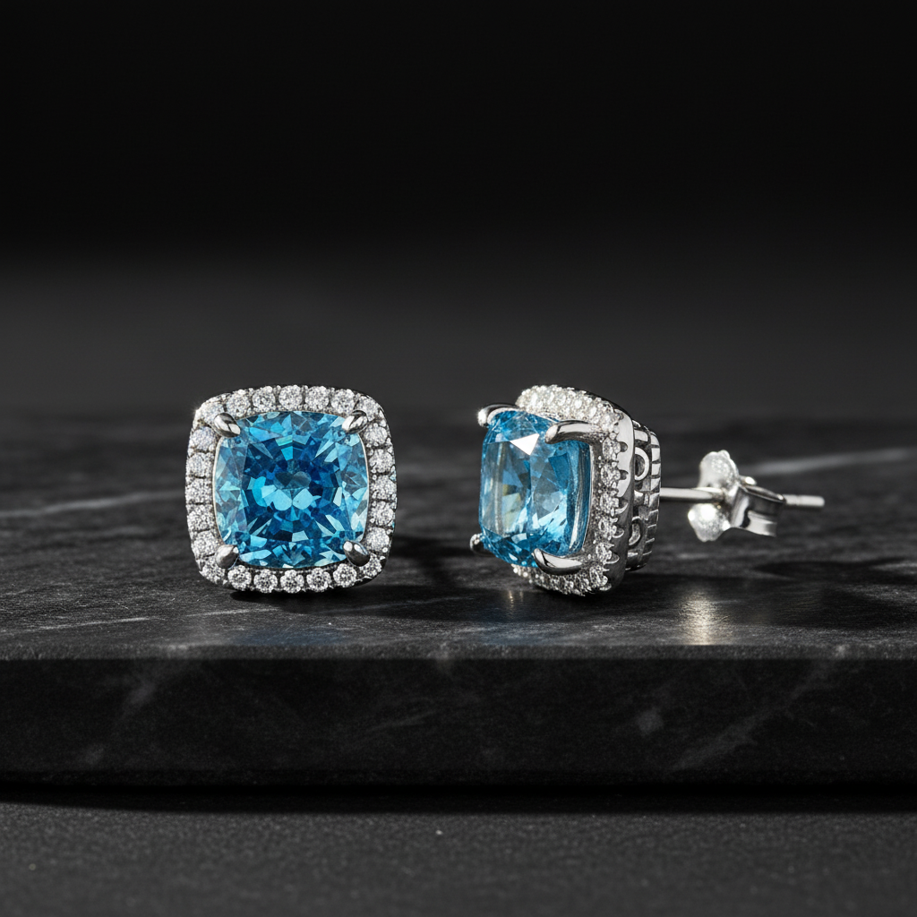 Aqua Blue Earrings