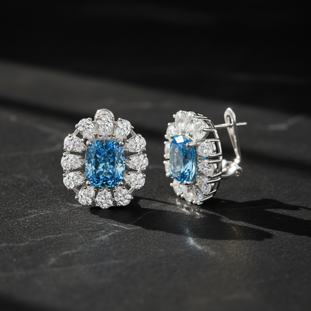 Aqua Blue Earrings