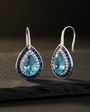 Aqua Blue Drop Earrings