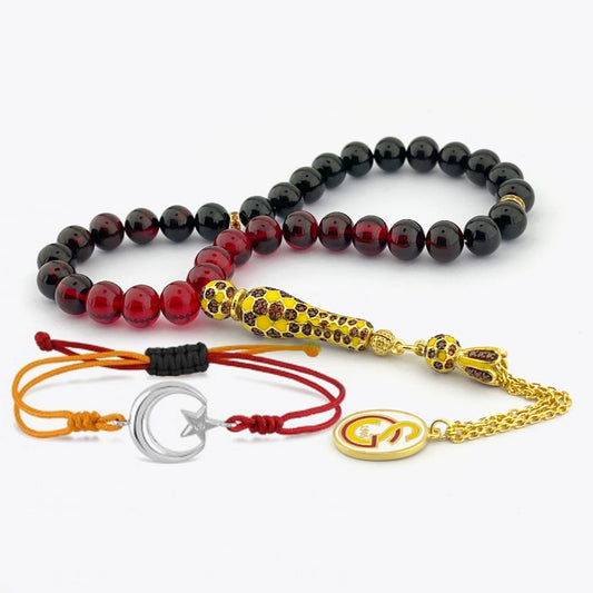 Galatasaray Prayer Beads and Bracelet Set