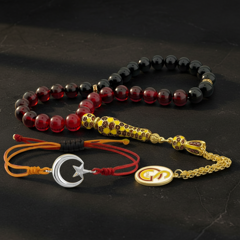Galatasaray Rosary and Bracelet Set