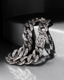 Naxio Elegant Silver Embroidery Bracelet (10 MM)