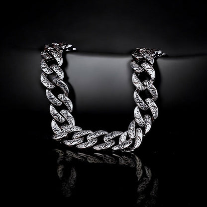 Naxio Zarif Gümüş Nakış Bileklik (10 MM)