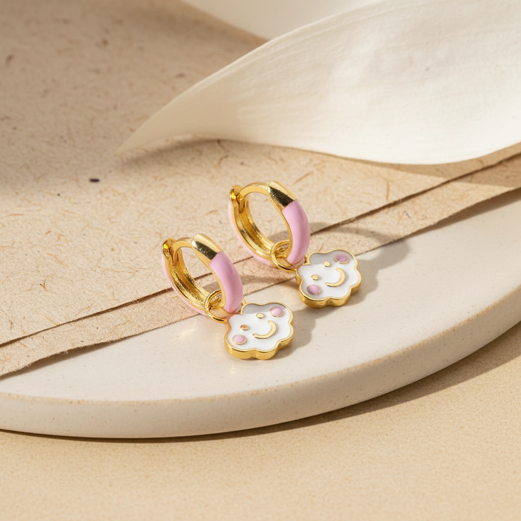925 Silver Cloud Kids Earrings