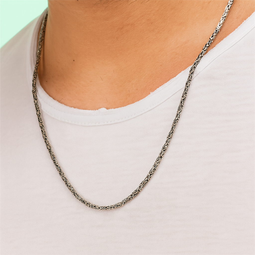 925 Chaîne roi de 60 cm en argent sterling (2,2 mm)