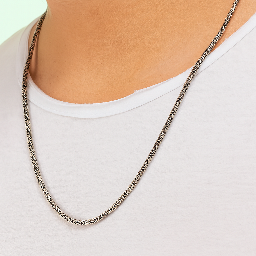 925 Chaîne roi de 60 cm en argent sterling (2,2 mm)