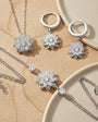 925 Sterling Silver Lotus Flower Jewelry Set (Necklace-Cup-Biletry)