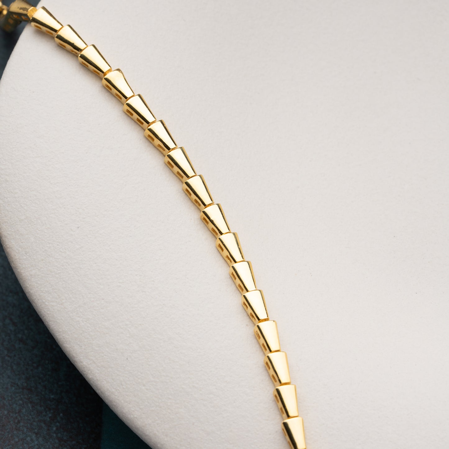 Vela Bracelet Géométrique | Argent 925 Plaqué Or