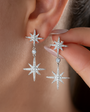 925 Sterling Silver Star Earrings