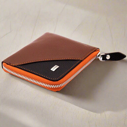 Fermuarli Gercek Deri Cüzdan