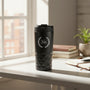 Personalized named rvs black thermos cup