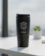 Personalized named rvs black thermos cup
