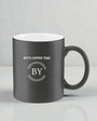 Tasse de porcelaine noire personnalisée