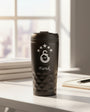 Personalized named rvs black thermos cup