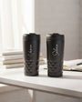 Rvs black thermos cup