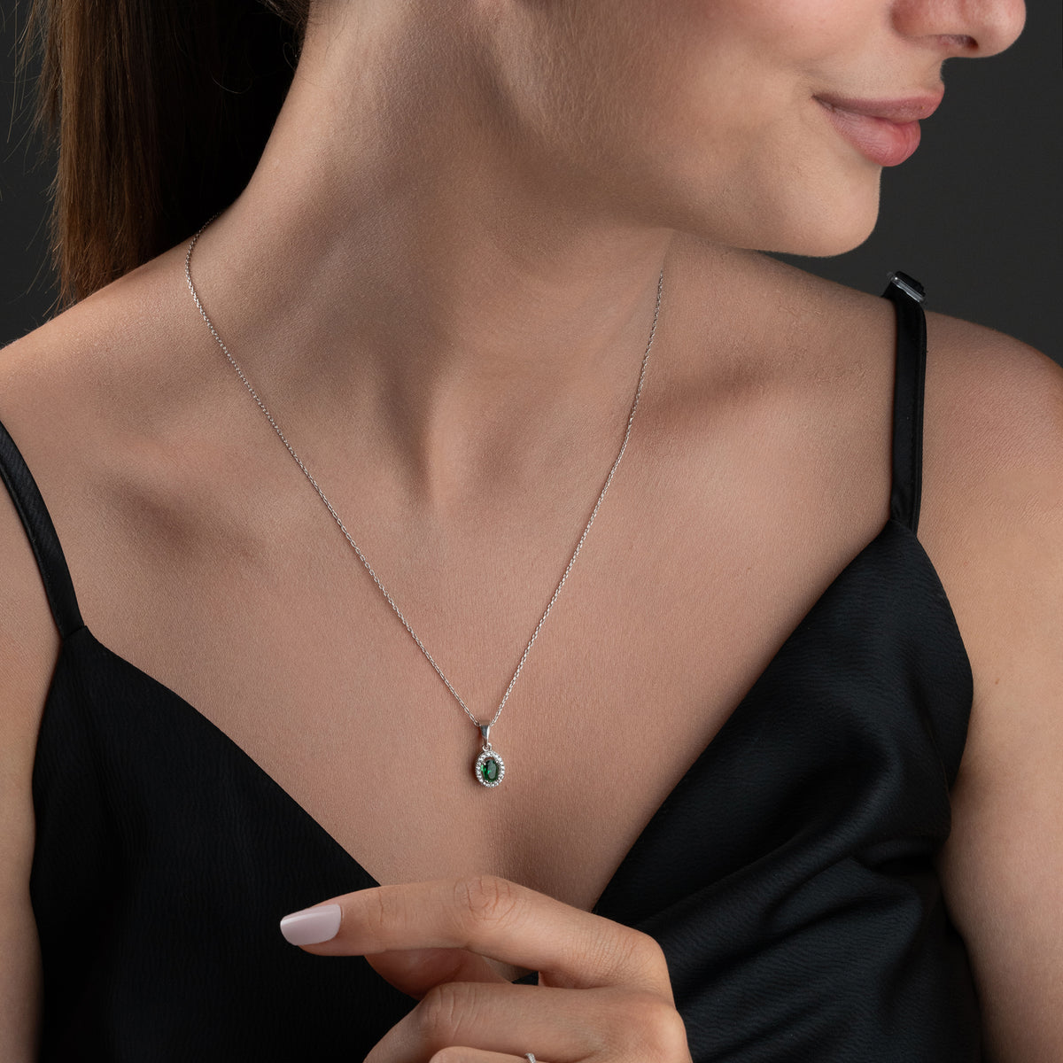 Emerald Aura Yeşil Taşlı Takı Seti | 925 Ayar Gümüş