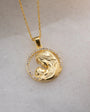 925 Silver Gold Plated Mother Baby Necklace