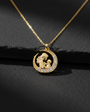 Crescent Mother Baby Necklace
