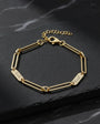 925 Silver Name Paperclip Chain Bracelet