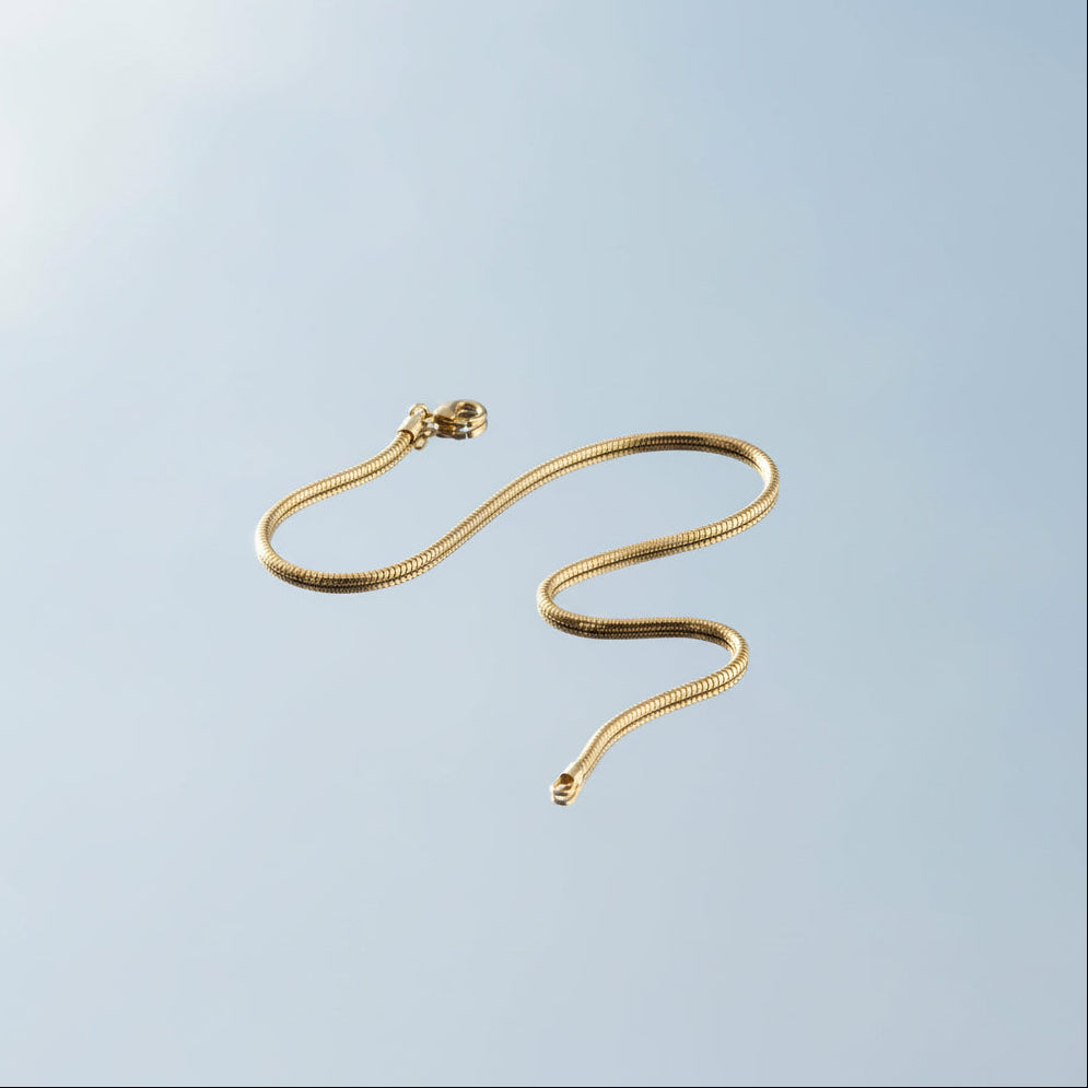 Auren Slim – Erkek Gold 925 Ayar Gümüş Bileklik