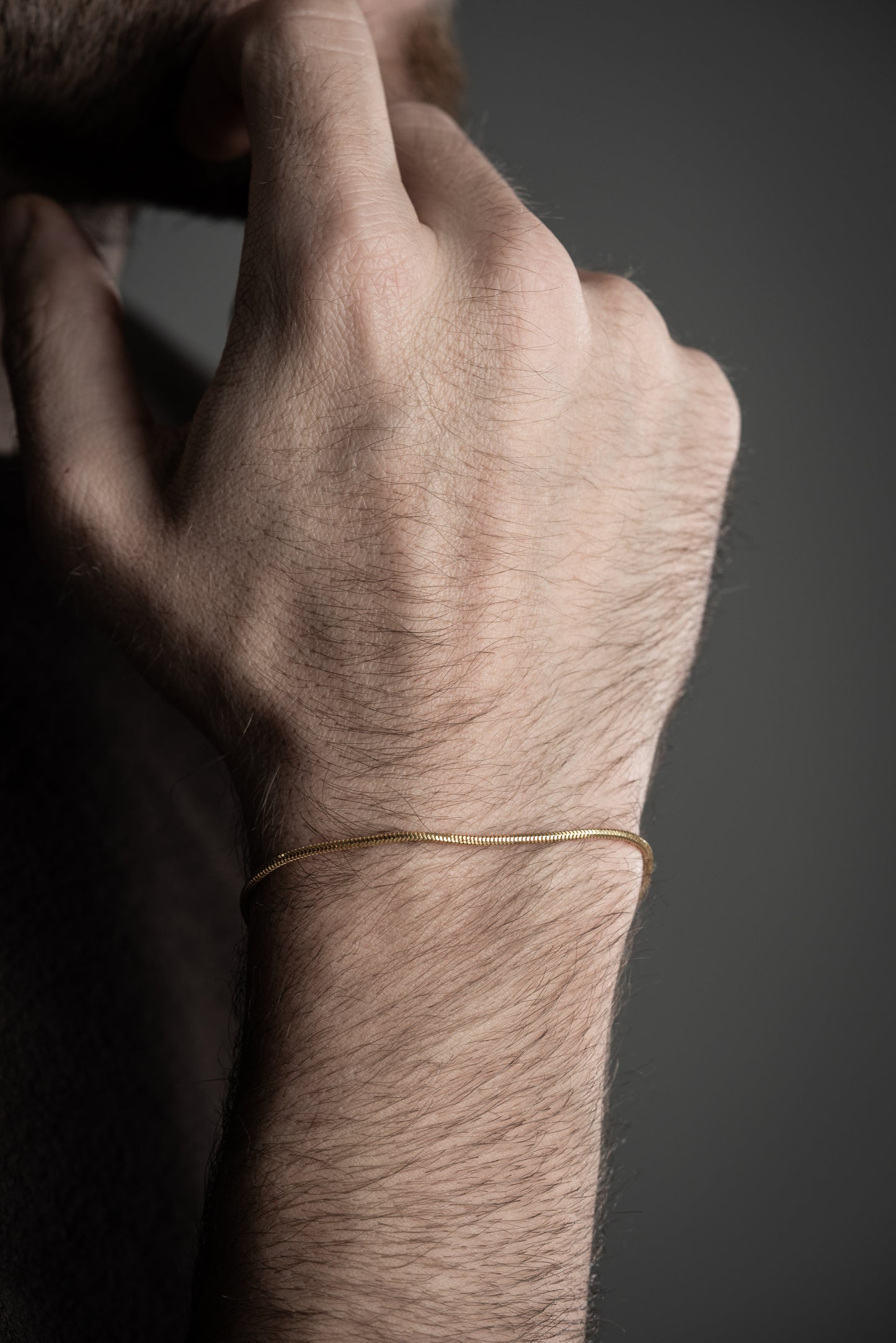 Auren Slim – Erkek Gold 925 Ayar Gümüş Bileklik