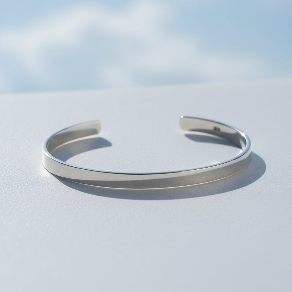 Lunor Cuff – Erkek 925 Ayar Gümüş Kelepçe Bileklik