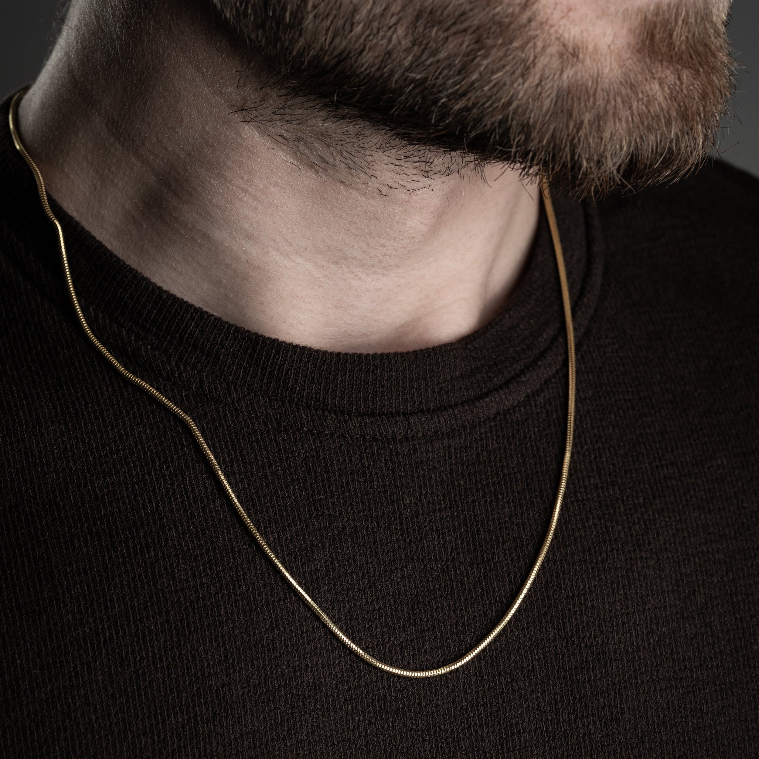 Minimalistische Herren Halskette aus 925er Silber