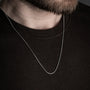 Minimalistische Herren Halskette aus 925er Silber